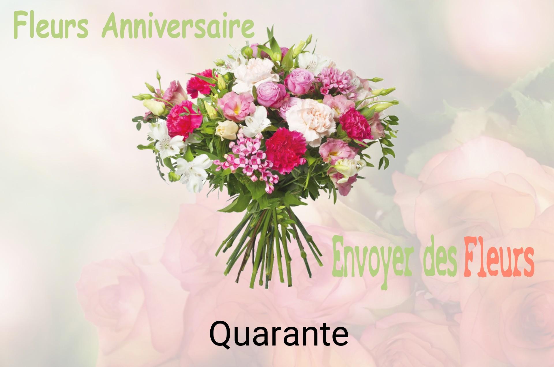 Bouquet de fleurs d’anniversaire livré à Quarante